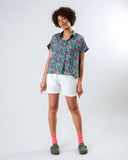 BRAVA Asis Percales tigris batwing blouse light green women