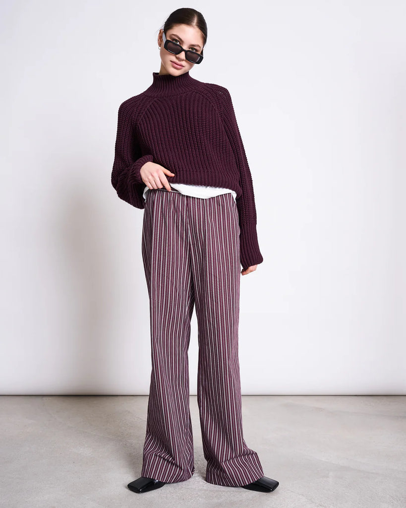 JAN 'N JUNE Ola jumper cherry lacquer women