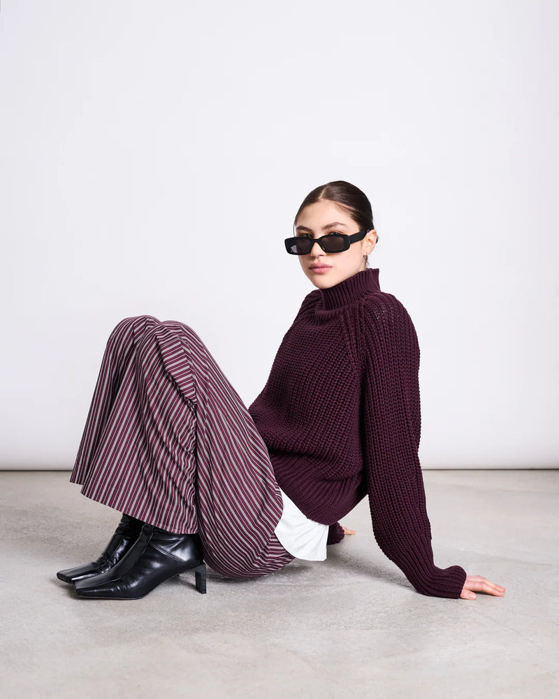 JAN 'N JUNE Ola jumper cherry lacquer women