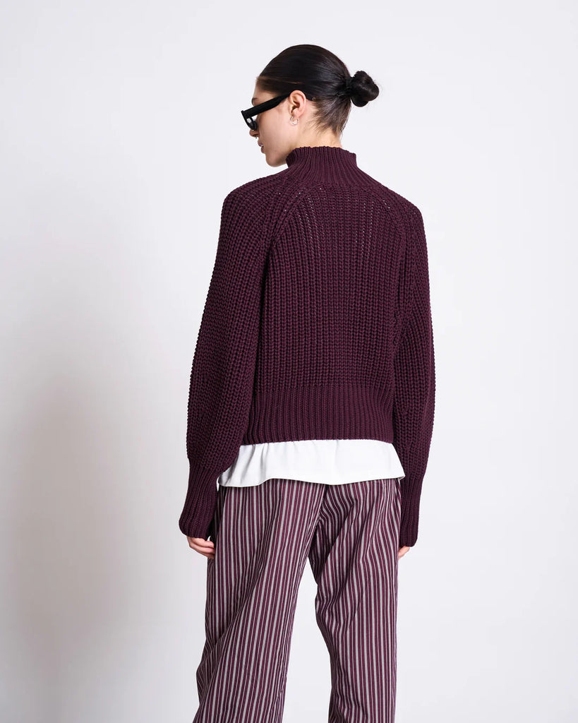 JAN 'N JUNE Ola jumper cherry lacquer women