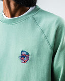 BRAVA Asis Percales tigris sweatshirt green men