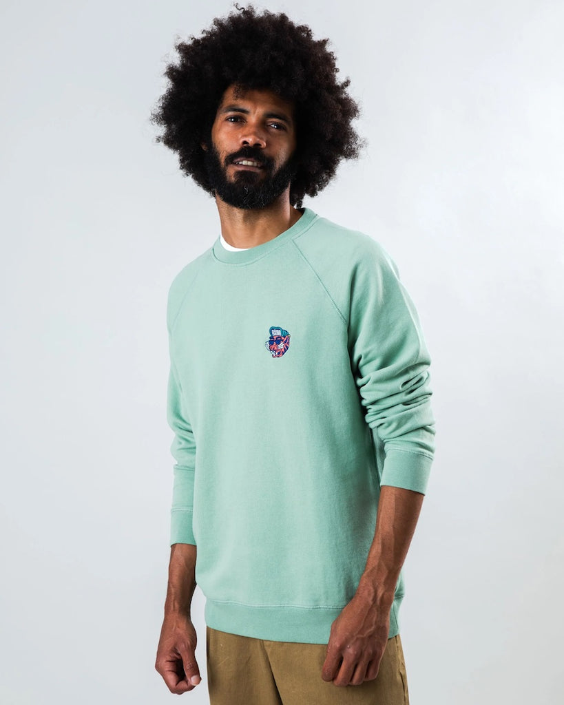 BRAVA Asis Percales tigris sweatshirt green men