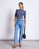 JAN 'N JUNE Nina rib t-shirt turbulence women