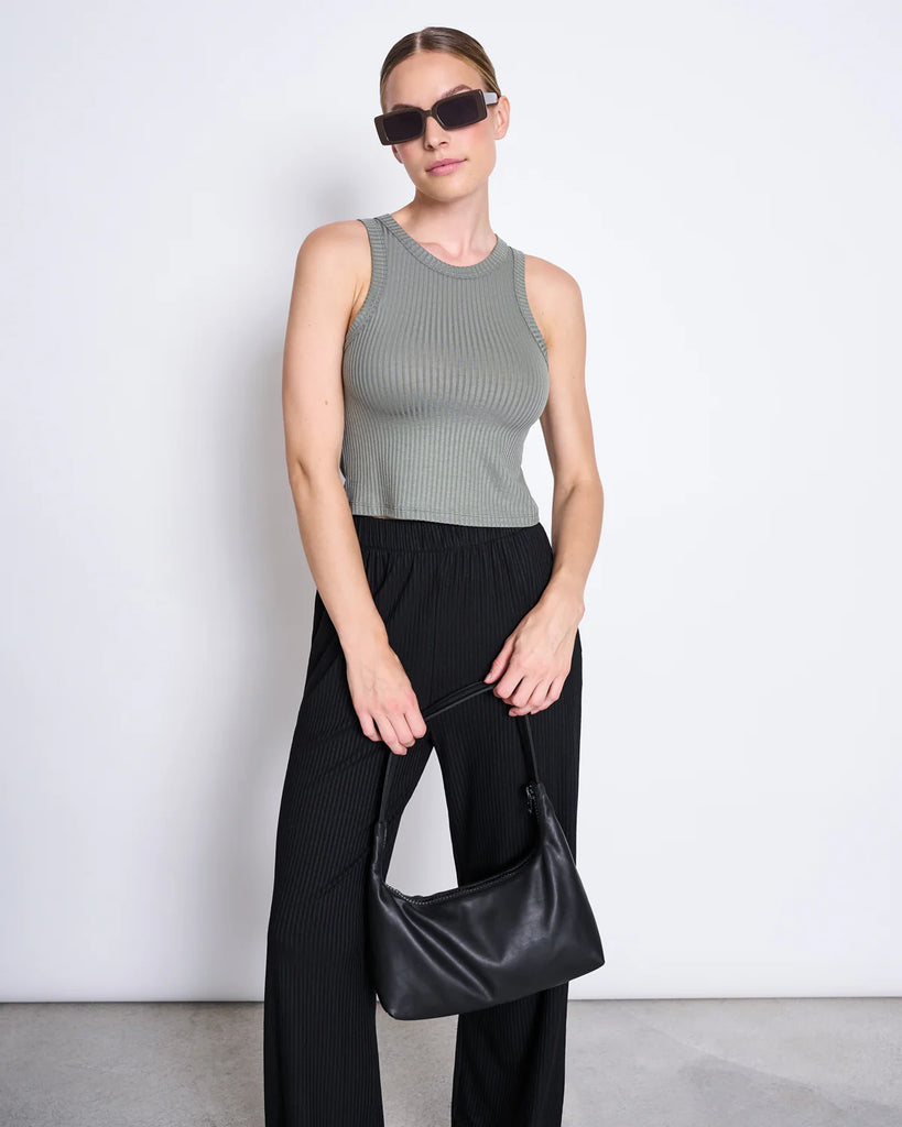 JAN 'N JUNE Porto rib tank top sea spray women