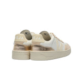 VEJA V-90 Leather white calcaire platine women