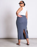 JAN 'N JUNE Ebba midi skirt turbulence women