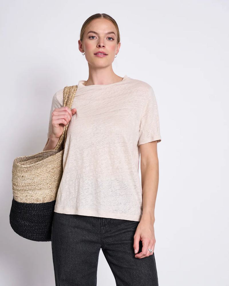 JAN 'N JUNE Brims linen t-shirt ivory women