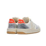 VEJA V-10 leather white pierre silver women