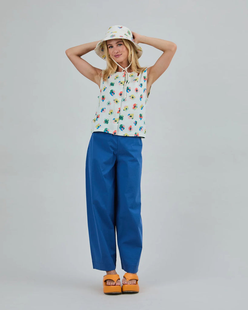 BRAVA Button up 4179 blouse mini flower women