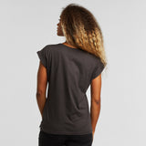 DEDICATED Visby Base T-Shirt charcoal women