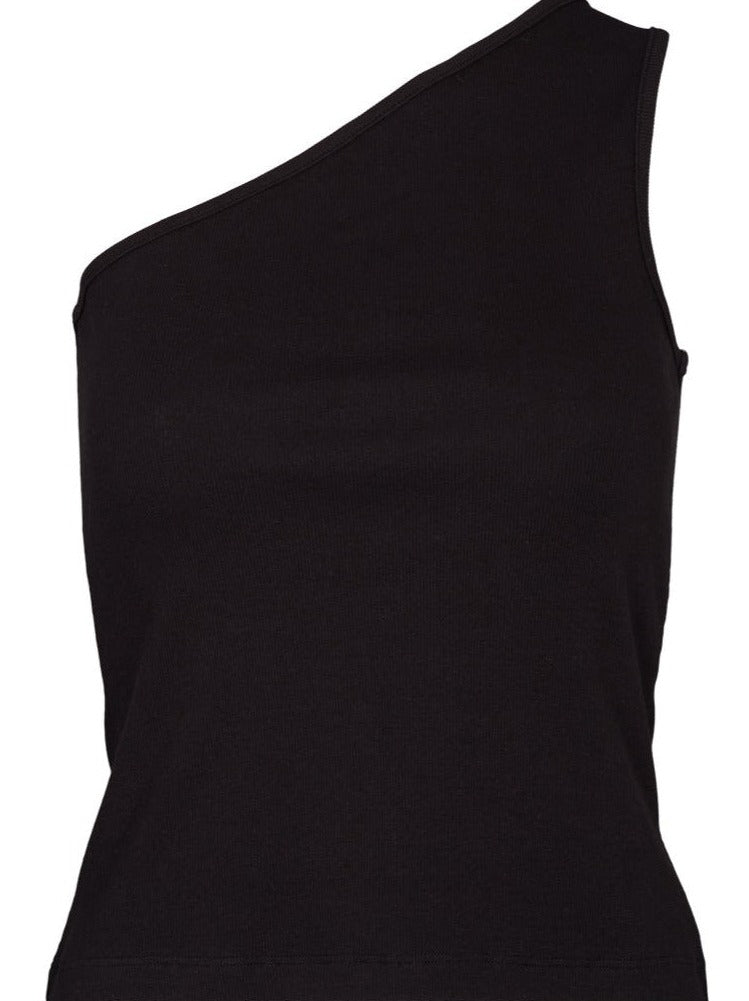 BASIC APPAREL Ludmilla one shoulder top black 146-17 women