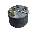 SEW A SONG Small gold plated stud earrings set