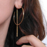 SEW A SONG Tail hoops gold plated