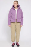 MAZINE Waves quilt short puffer jacket grape pink women