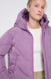 MAZINE Waves quilt short puffer jacket grape pink women