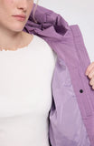 MAZINE Waves quilt short puffer jacket grape pink women