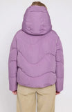 MAZINE Waves quilt short puffer jacket grape pink women