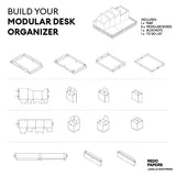 REDOPAPERS Modular desk organizer