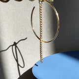 SEW A SONG Tail hoops gold plated