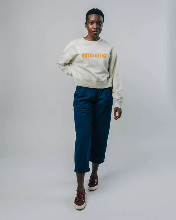 BRAVA Out of office sweatshirt cream women