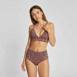 DEDICATED Alva bikini top leopard light brown chipmunk women