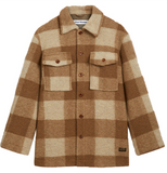 KINGS OF INDIGO Ariko Jacket Caramel Check Women