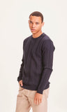 KCA 80654 Structured knit 1001 Total eclipse men