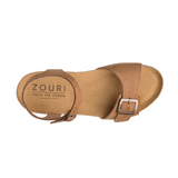 ZOURI Seashell sandals nut women