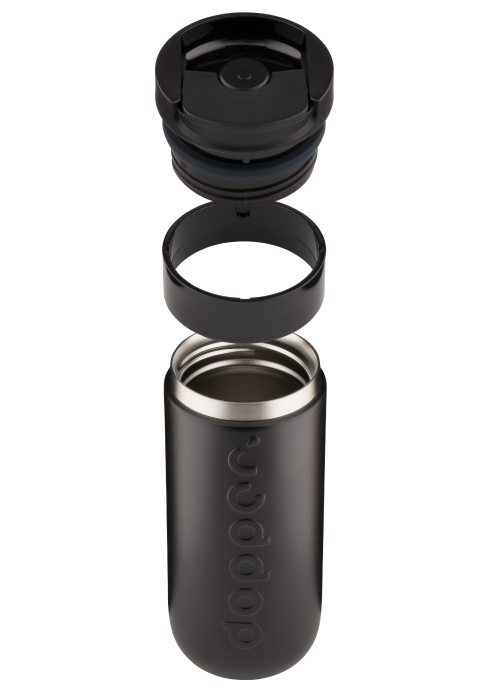 DOPPER Travel mug Blazing black 400 ml