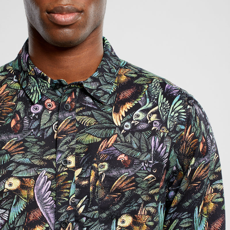 DEDICATED Varberg The Birds shirt black men