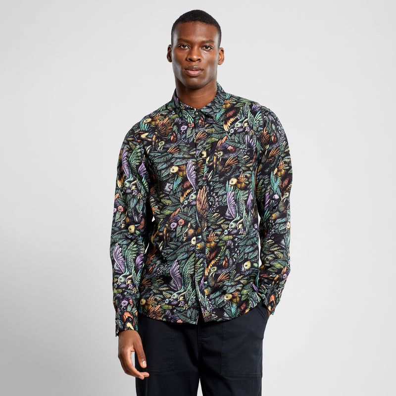 DEDICATED Varberg The Birds shirt black men