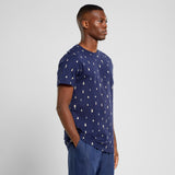 DEDICATED Stockholm Ditsy Trees AOP T-shirt navy men
