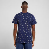 DEDICATED Stockholm Ditsy Trees AOP T-shirt navy men