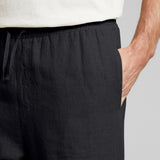 DEDICATED Vejle linen shorts phantom black men