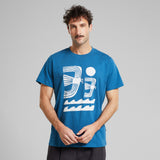 DEDICATED Stockholm Seagulls and waves T-shirt midnight blue men