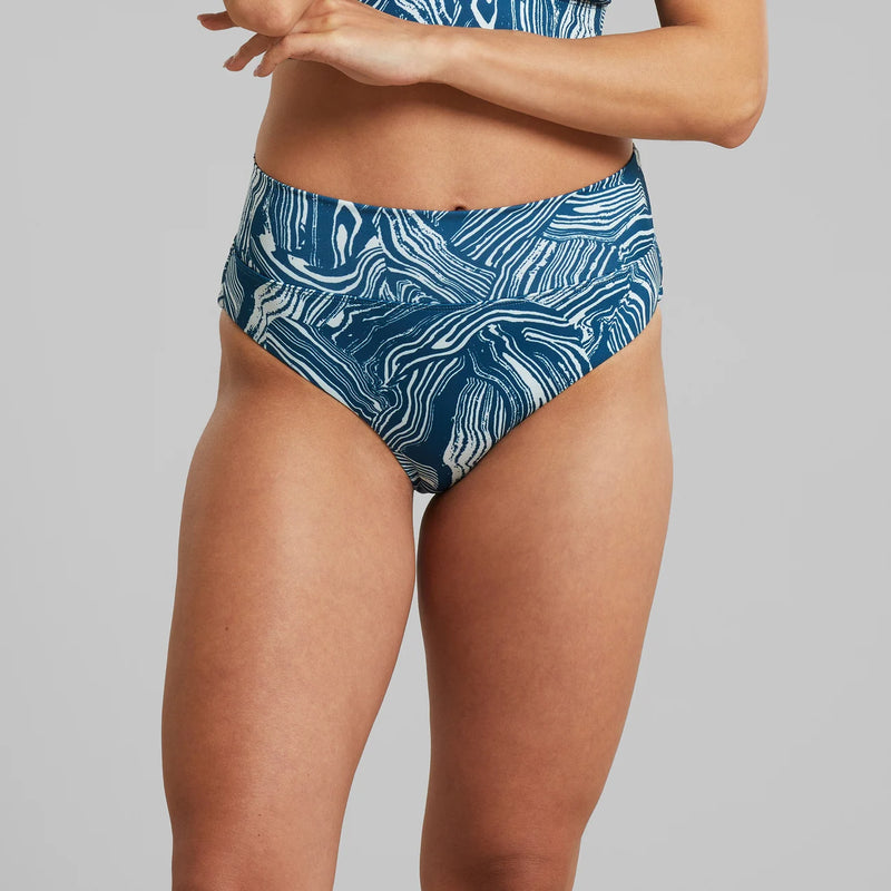 DEDICATED Slite bikini pants clay swirl blue women