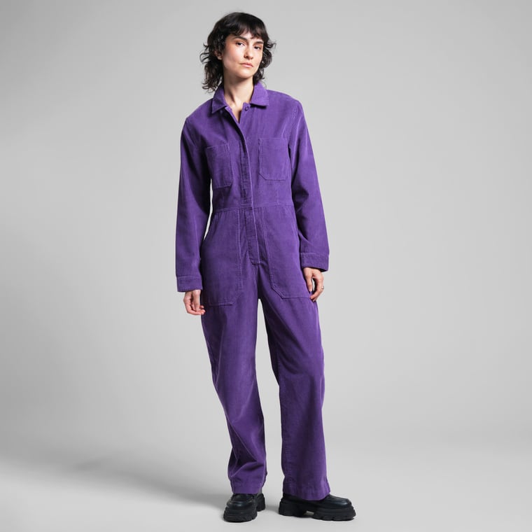 DEDICATED Docksta overall corduroy purple women