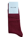 KLUE Organic cotton socks burgundy unisex