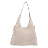 ANN KURZ Double zip hobo bag suede caramelo women