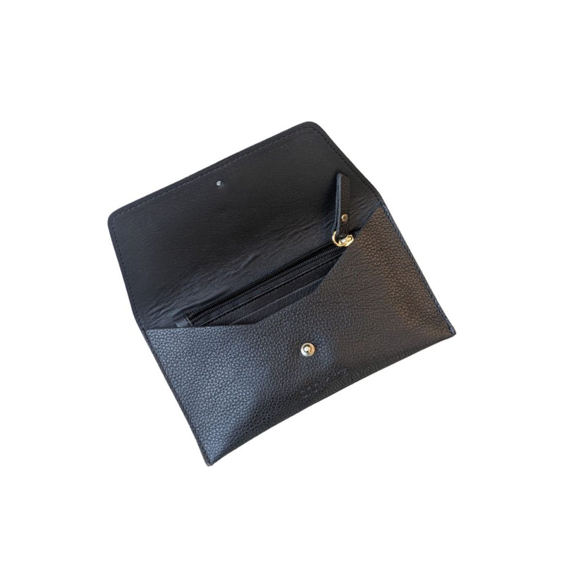 ANN KURZ Mini envelope shape wallet narok black women
