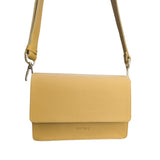 ANN KURZ Perfect square crossbody bag nappa golden yellow women