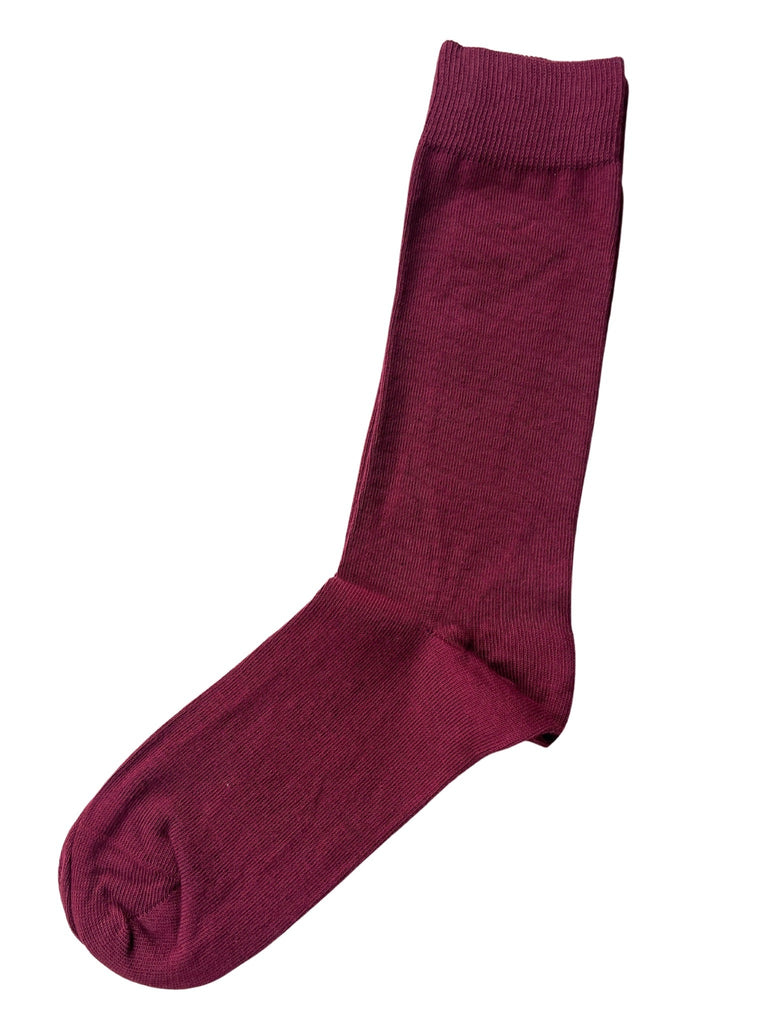 KLUE Organic cotton socks burgundy unisex