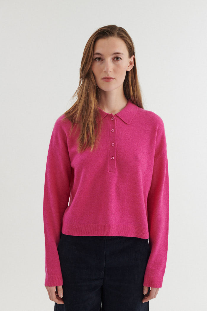 BASIC APPAREL Selem BA203-04 polo purple orchid women