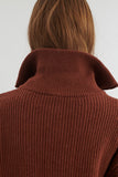 BASIC APPAREL Cady zip cardigan tortoise shell women