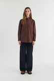 BASIC APPAREL Silje BA416-31 LS shirt chicory coffee women