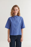 BASIC APPAREL Chane SS shirt sodalite blue women