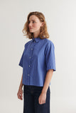 BASIC APPAREL Chane SS shirt sodalite blue women