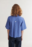 BASIC APPAREL Chane SS shirt sodalite blue women