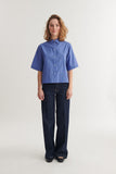 BASIC APPAREL Chane SS shirt sodalite blue women