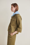 BASIC APPAREL NT Vinona shirt jacket martini olive women